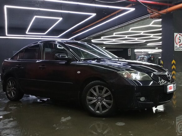 2006 Mazda 3 I (BK) Рестайлинг, чёрный, 500000 рублей - вид 3