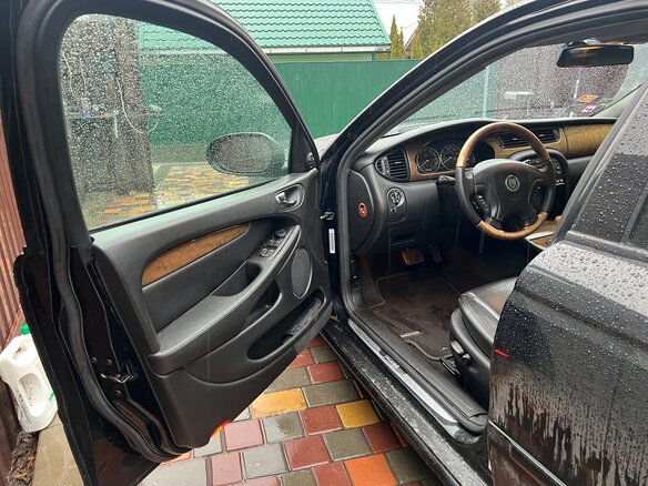 2002 Jaguar X-Type I, чёрный, 1200000 рублей - вид 6