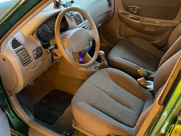 2003 Hyundai Accent II, зелёный, 300000 рублей - вид 14