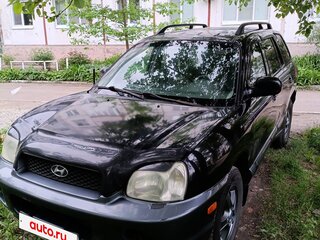 2001 Hyundai Santa Fe I, чёрный, 570000 рублей, вид 1