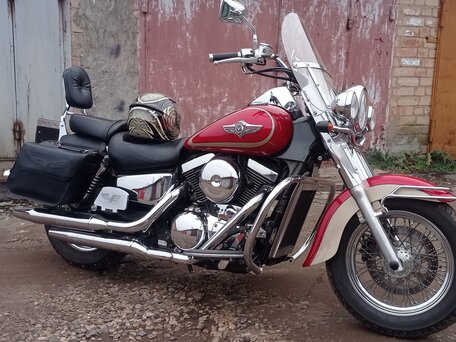 2001 Kawasaki VN1500 Vulcan, красный, 550000 рублей, вид 5