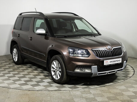 2014 Skoda Yeti I Рестайлинг, коричневый, 1029700 рублей, вид 3