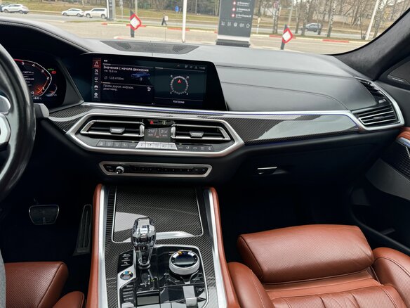 2021 BMW X6 40d III (G06), синий, 9500000 рублей - вид 16