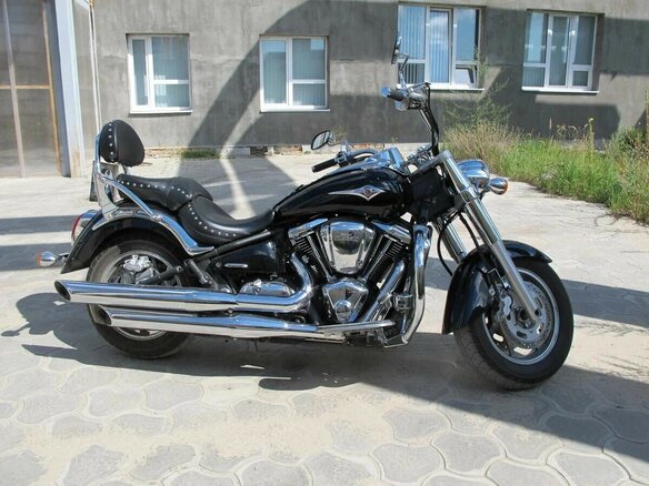 2007 Kawasaki VN2000 Vulcan, чёрный, 1100000 рублей