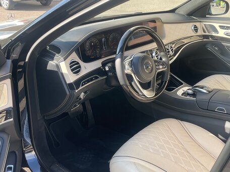 2019 Mercedes-Benz Maybach S-Класс 560 I (X222) Рестайлинг, чёрный, 6500000 рублей, вид 5