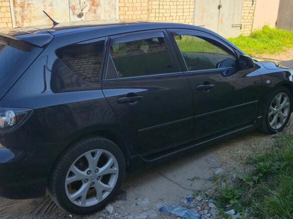 2007 Mazda 3 I (BK) Рестайлинг, чёрный - вид 4
