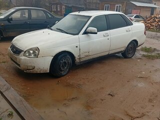 2011 Lada (ВАЗ) Priora I, белый, 120000 рублей, вид 1