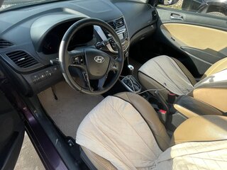 2011 Hyundai Solaris I, фиолетовый, 600000 рублей, вид 4