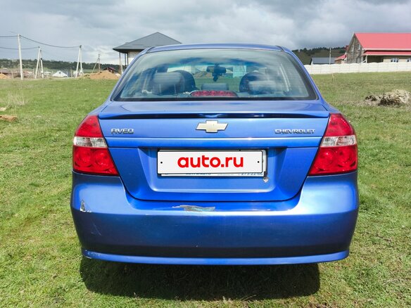 2008 Chevrolet Aveo I Рестайлинг, синий, 450000 рублей - вид 4