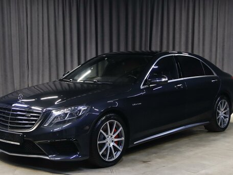 2015 Mercedes-Benz S-Класс AMG 63 AMG III (W222, C217), синий, 3899000 рублей, вид 1