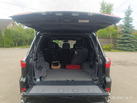 2017 Lexus LX 570 III Рестайлинг 2, чёрный - вид 6