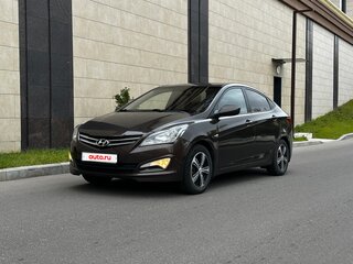 2015 Hyundai Solaris I Рестайлинг, коричневый, 815000 рублей, вид 1