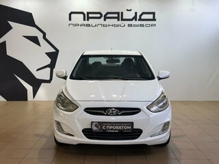 2012 Hyundai Solaris I, белый, 599900 рублей, вид 3