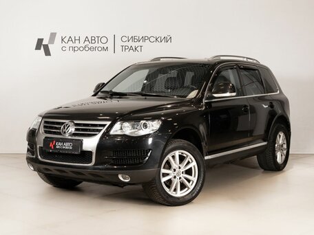 2008 Volkswagen Touareg I Рестайлинг, чёрный, 772000 рублей, вид 1