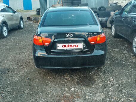 2008 Hyundai Elantra IV (HD), чёрный, вид 3