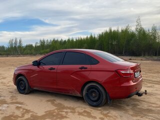 2016 Lada (ВАЗ) Vesta I, красный, 750000 рублей, вид 3