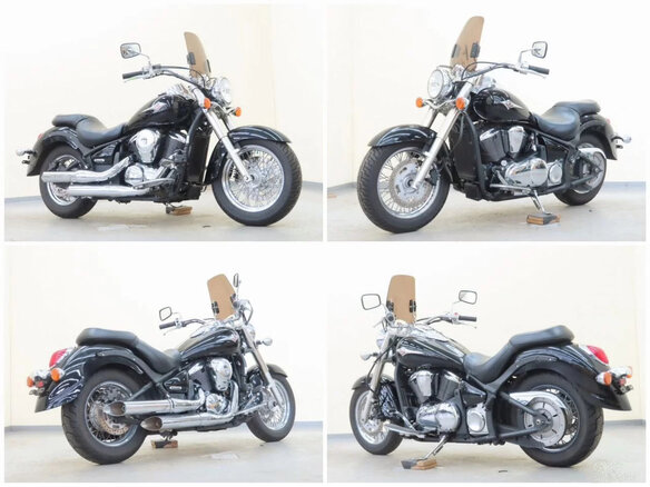 2008 Kawasaki VN900 Vulcan, чёрный, 495000 рублей - вид 11