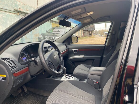 2008 Hyundai Santa Fe II, чёрный, 1000000 рублей - вид 4