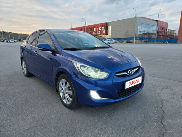 2012 Hyundai Solaris I, синий, 815000 рублей - вид 1