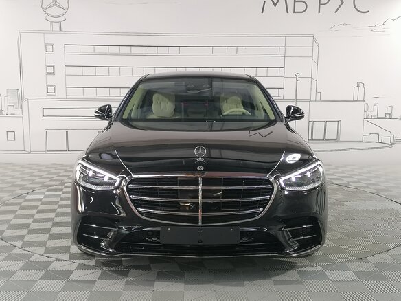 2024 Mercedes-Benz S-Класс 500 4MATIC VII (W223), чёрный - вид 3