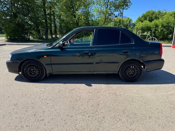 2002 Hyundai Accent II, зелёный, 190000 рублей - вид 2