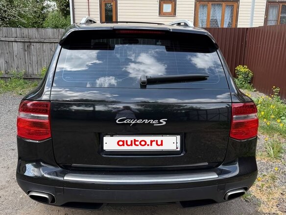2008 Porsche Cayenne I Рестайлинг (957), чёрный - вид 6