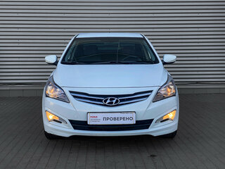 2015 Hyundai Solaris I Рестайлинг, белый, 978000 рублей, вид 2