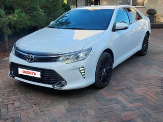 2015 Toyota Camry US Market VII (XV50) Рестайлинг, белый, 1800000 рублей, вид 2