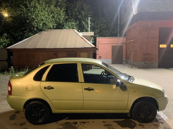 2006 Lada (ВАЗ) Kalina I, зелёный, 250000 рублей - вид 1