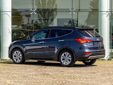 2013 Hyundai Santa Fe III, синий, 1435000 рублей, вид 4