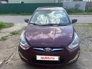 2013 Hyundai Solaris I, фиолетовый, 779000 рублей, вид 2