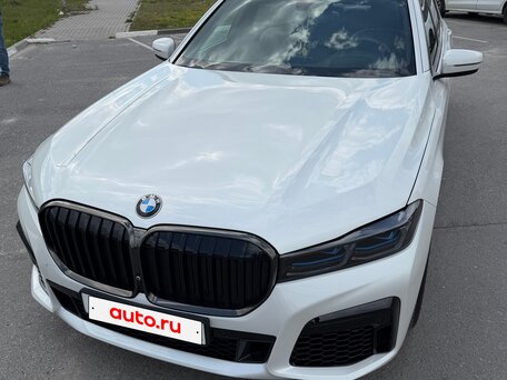 2020 BMW 7 серии Long 730Ld xDrive VI (G11/G12) Рестайлинг, белый, 7100000 рублей, вид 3