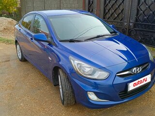 2012 Hyundai Solaris I, синий, 750000 рублей, вид 2