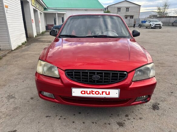 2006 Hyundai Accent ТагАЗ II, красный, 185000 рублей