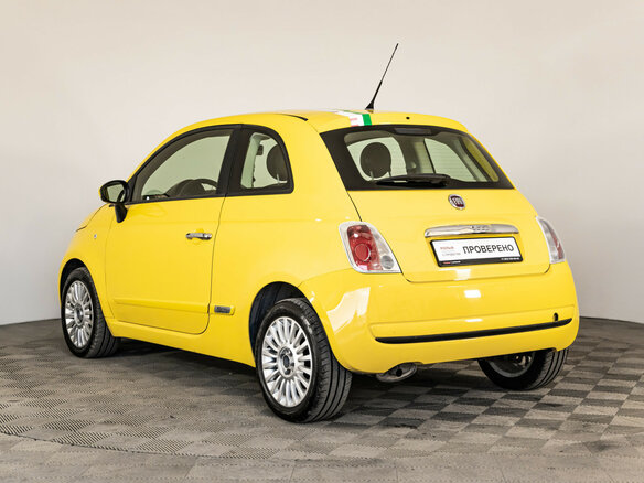 2012 Fiat 500 II, жёлтый, 749000 рублей - вид 6