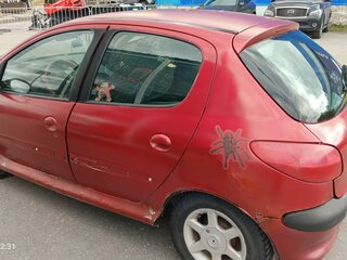 2002 Peugeot 206, красный, 100000 рублей, вид 3