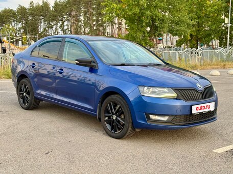 2018 Skoda Rapid I Рестайлинг, синий, 1239000 рублей, вид 1