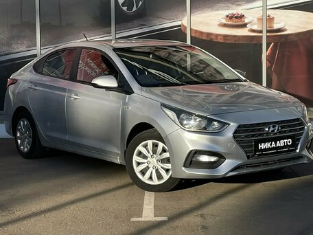 2019 Hyundai Solaris II, серебристый, 1080000 рублей, вид 4