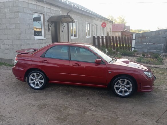 2006 Subaru Impreza II Рестайлинг 2, красный, 900000 рублей - вид 6