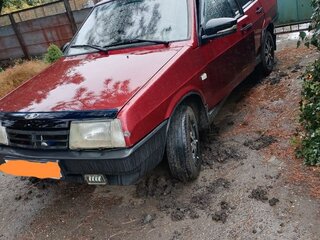 2002 Lada (ВАЗ) 21099, красный, 160000 рублей, вид 1