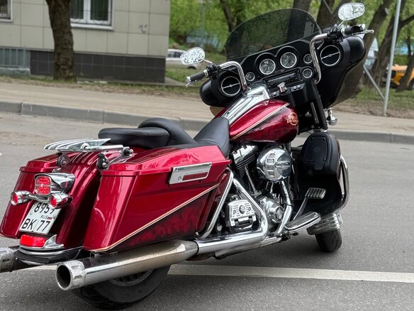 2008 Harley-Davidson Electra Glide, красный, 850000 рублей - вид 7