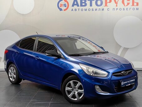 2014 Hyundai Solaris I, синий, 707000 рублей, вид 1