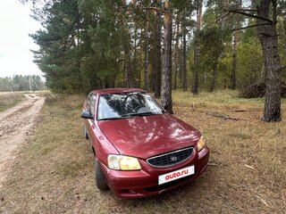 2005 Hyundai Accent ТагАЗ II, красный, 95000 рублей, вид 3