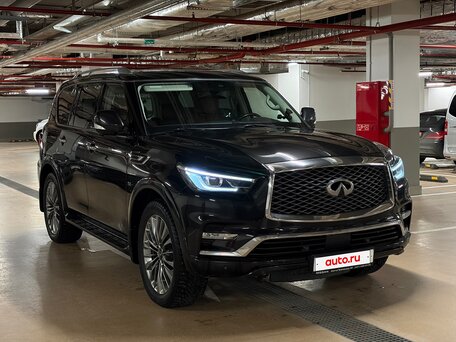 2018 Infiniti QX80 I Рестайлинг 2, чёрный, 3300000 рублей, вид 1