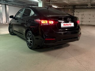 2017 Hyundai Solaris II, чёрный, 1475000 рублей, вид 4
