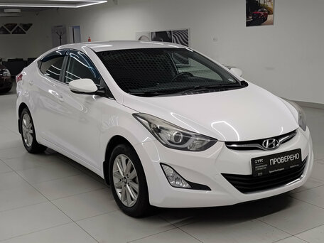 2014 Hyundai Elantra V (MD) Рестайлинг, белый, 1095000 рублей, вид 3