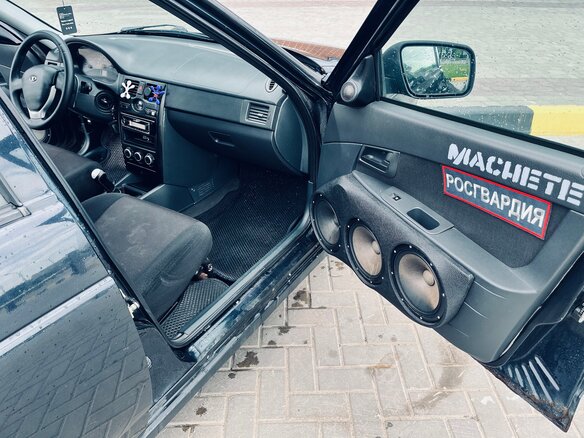 2007 Lada (ВАЗ) Priora I, чёрный - вид 5