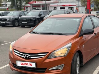 2015 Hyundai Solaris I Рестайлинг, оранжевый, 1300000 рублей, вид 1