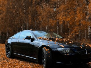 2005 BMW 6 серии 645i II (E63/E64), чёрный, 1300000 рублей, вид 3
