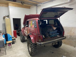 1997 Lada (ВАЗ) 2121 (4x4) I Рестайлинг, красный, 600000 рублей, вид 3